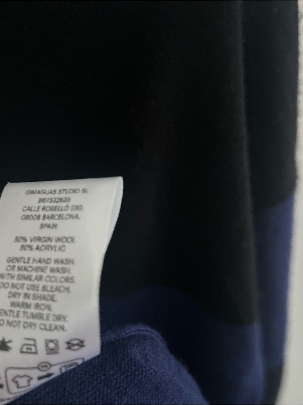 NWT Gimagaus Jess Polo in Navy - Picture 5 of 8